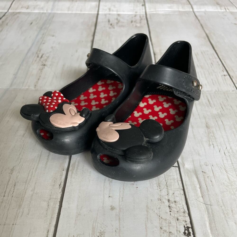 Mini Melissa Disney Mickey and Minnie Mary Jane Shoes Child Size 8